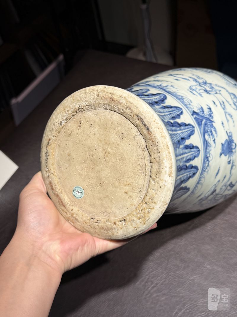 明空白期 青花携琴访友图梅瓶 - 图23